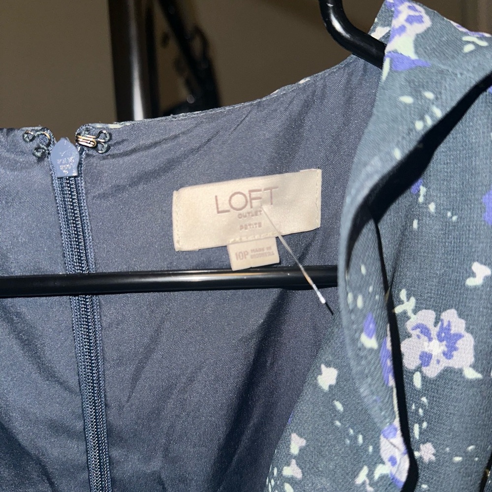 LOFT Outlet Petite Floral Sleeveless Ruffle Jumpsuit (10P) - Picture 4 of 8